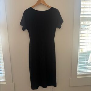 Good American Black Ring Cut Out Dress NWT